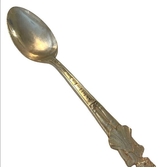 Vintage 1930s Betty Lou Carlton Silver Plate Souvenir Spoon Serving Flatware - Picture 7 of 15